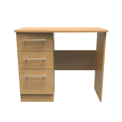 Sherwood Desk Natural 3 Drawers 93cm