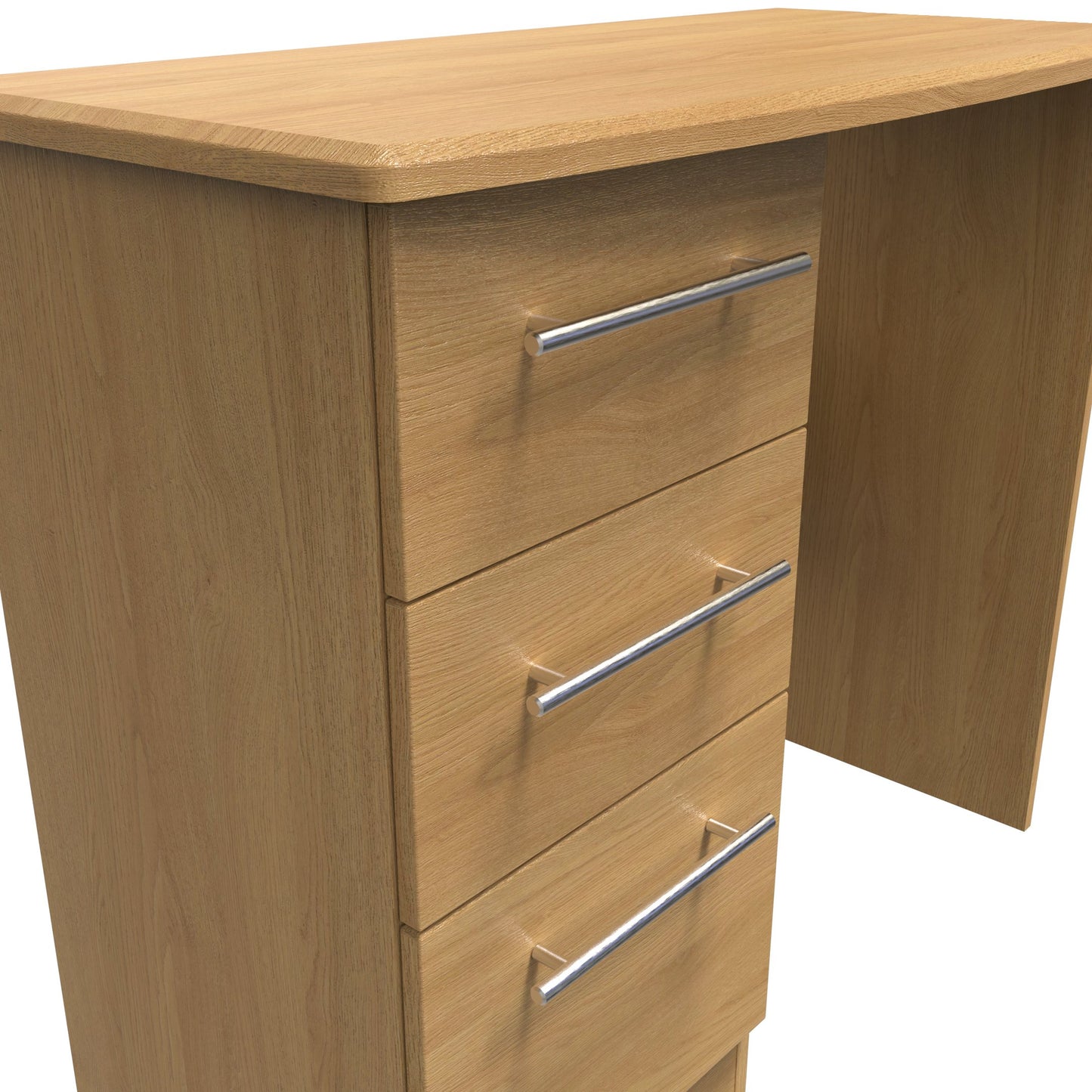 Sherwood Desk Natural 3 Drawers 93cm