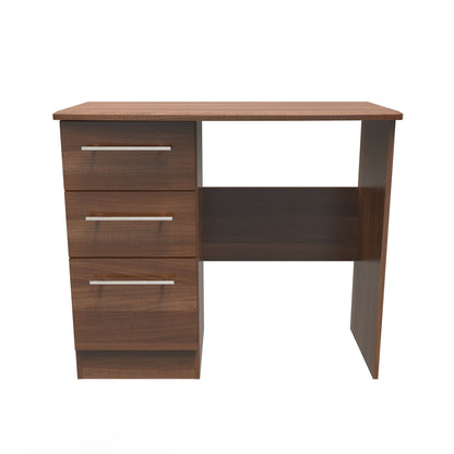 Sherwood Desk Walnut 3 Drawers 93cm