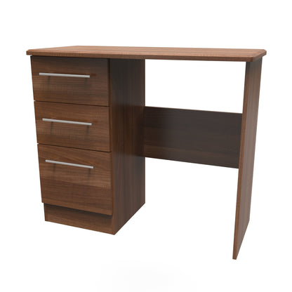Sherwood Desk Walnut 3 Drawers 93cm