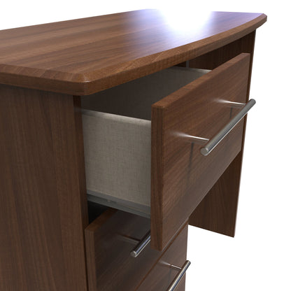 Sherwood Desk Walnut 3 Drawers 93cm