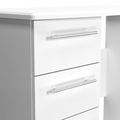 Sherwood Desk White 3 Drawers 93cm