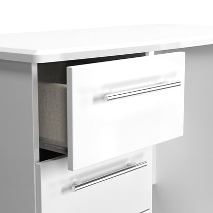 Sherwood Desk White 3 Drawers 93cm