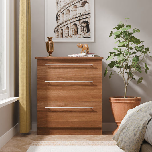 Sherwood Chest of Drawers Walnut 3 Drawers 42cm
