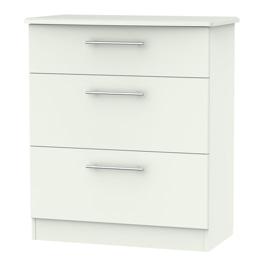 Sherwood Chest of Drawers White 3 Drawers 42cm