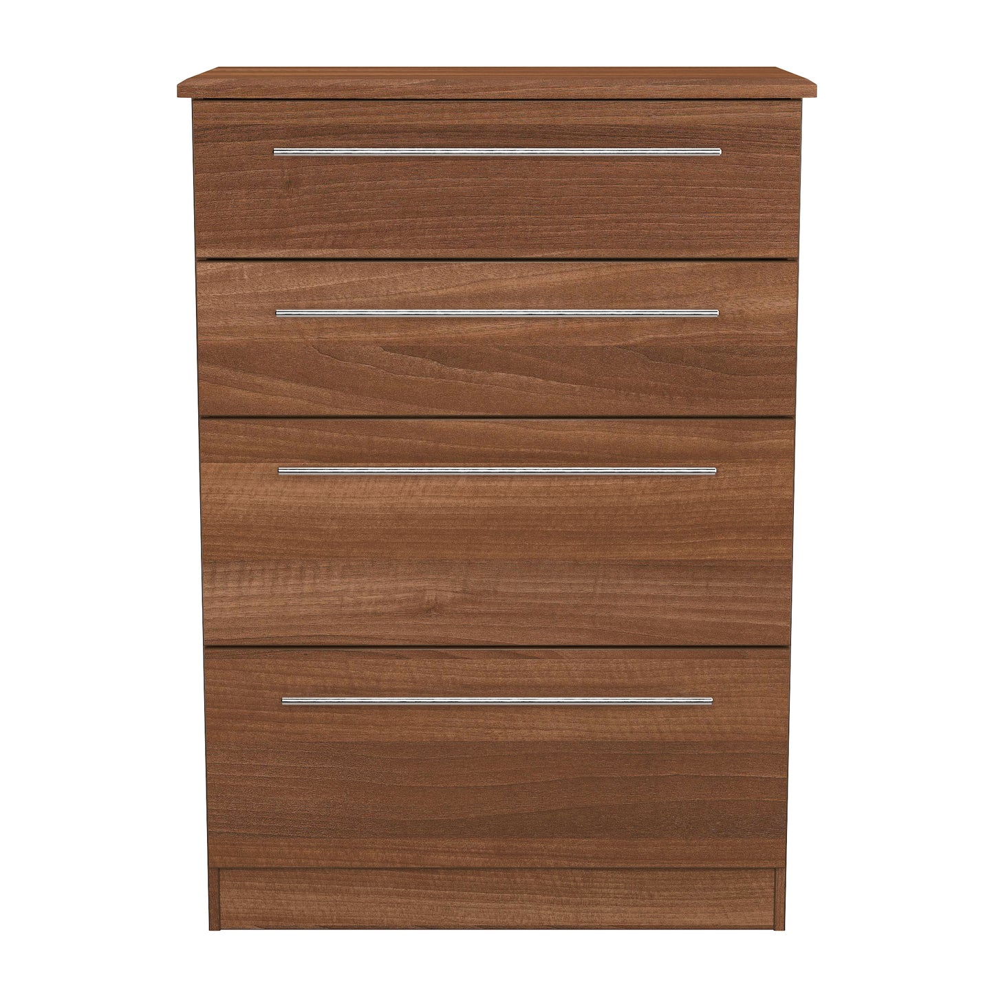 Sherwood Tall Chest of Drawers Walnut 4 Drawers 77cm
