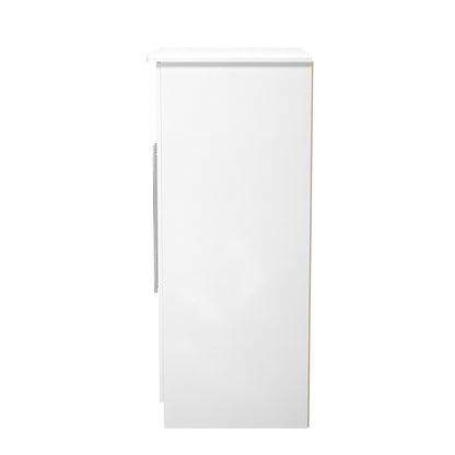 Sherwood Tall Wardrobe White 2 Doors 1 Shelf 77cm