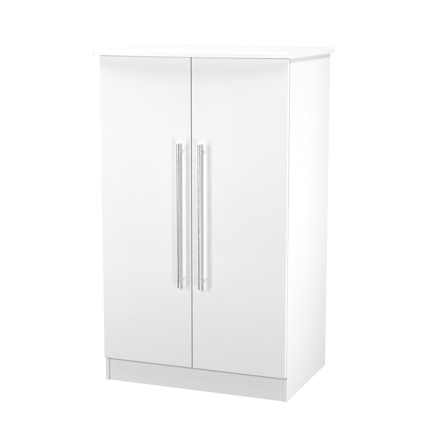 Sherwood Tall Wardrobe White 2 Doors 1 Shelf 77cm