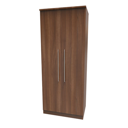 Sherwood Tall Wardrobe Walnut 2 Doors 74cm