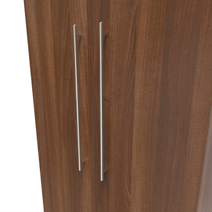 Sherwood Tall Wardrobe Walnut 2 Doors 74cm