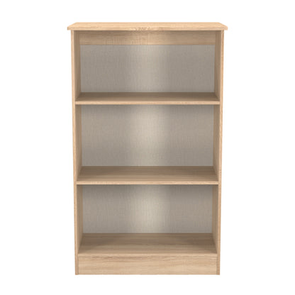 Sherwood Tall Bookcase Light Oak 3 Shelves 77cm