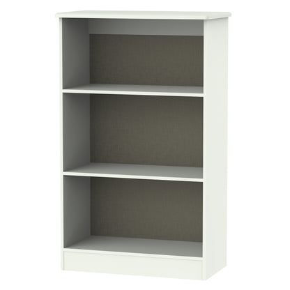 Sherwood Tall Bookcase White 3 Shelves 77cm