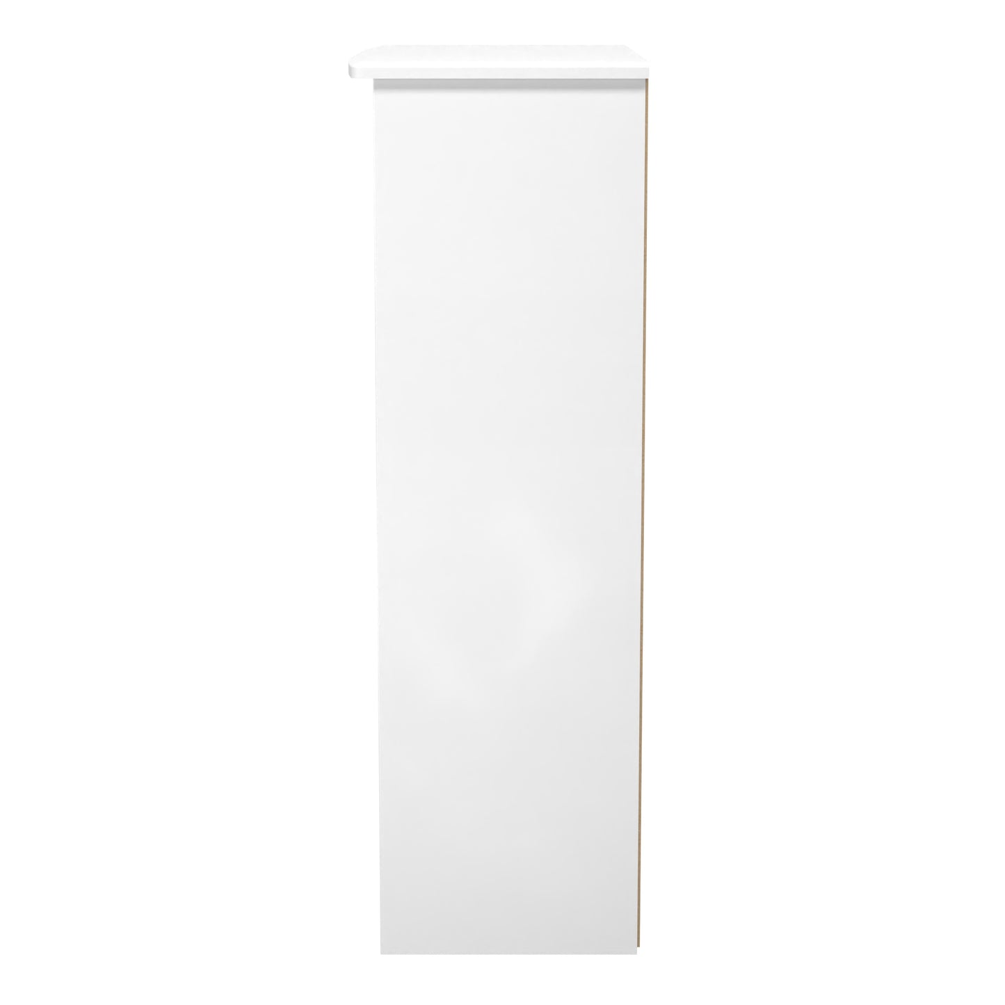Sherwood Tall Bookcase White 3 Shelves 77cm