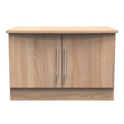 Sherwood TV Unit Light Oak 2 Doors 77cm