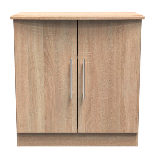 Sherwood Cabinet Light Oak 2 Doors 1 Shelf 77cm
