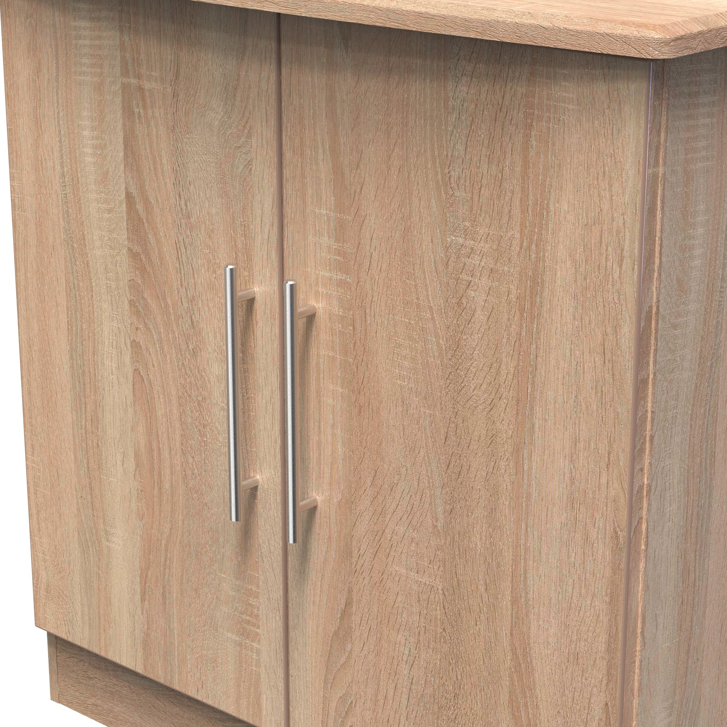 Sherwood Cabinet Light Oak 2 Doors 1 Shelf 77cm