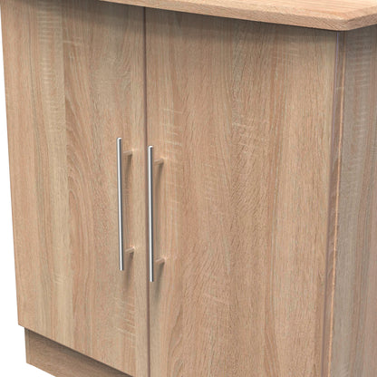 Sherwood Cabinet Light Oak 2 Doors 1 Shelf 77cm