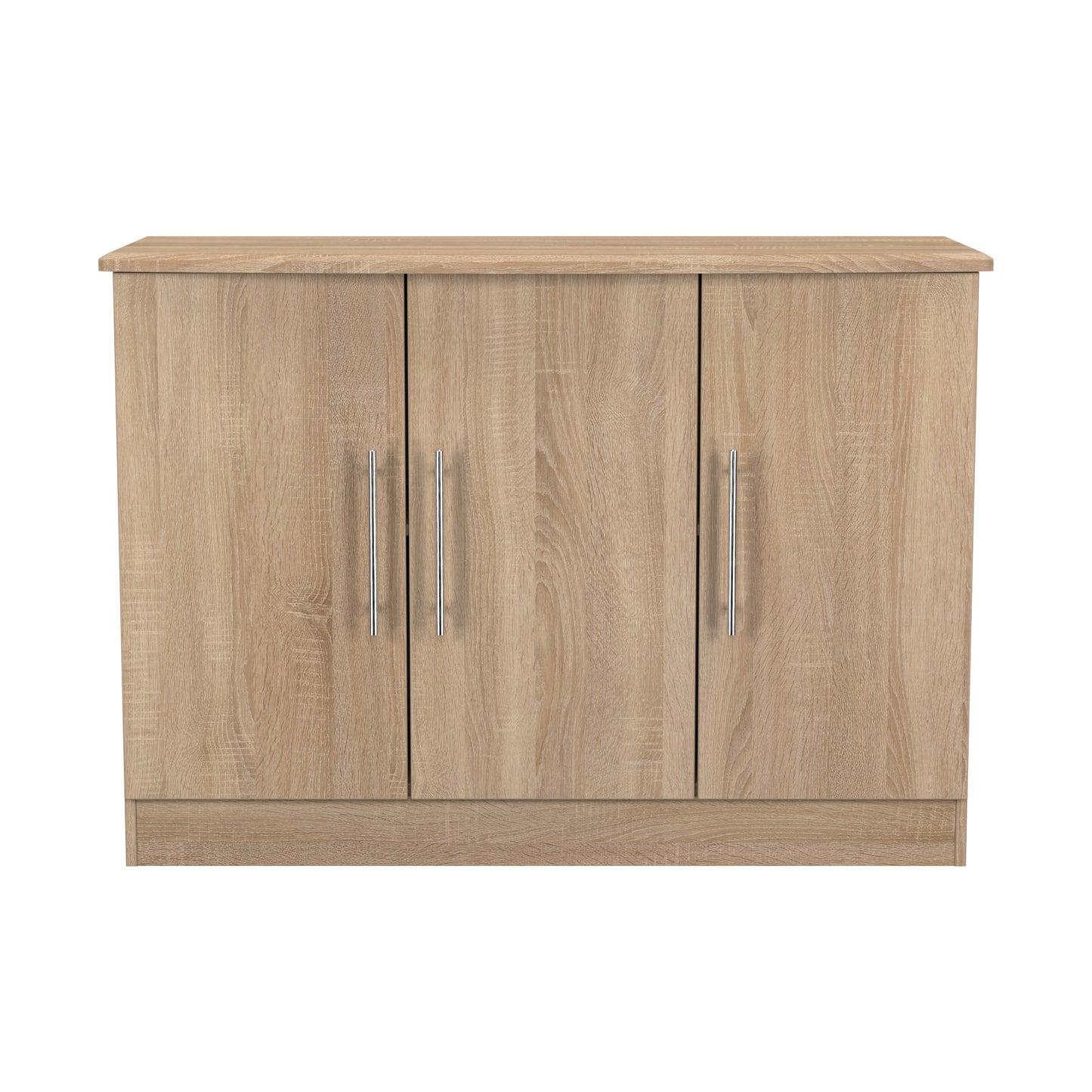 Sherwood Large Sideboard Light Oak 3 Doors 1 Shelf 112cm