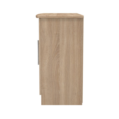 Sherwood Large Sideboard Light Oak 3 Doors 1 Shelf 112cm