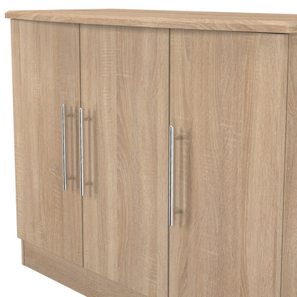 Sherwood Large Sideboard Light Oak 3 Doors 1 Shelf 112cm