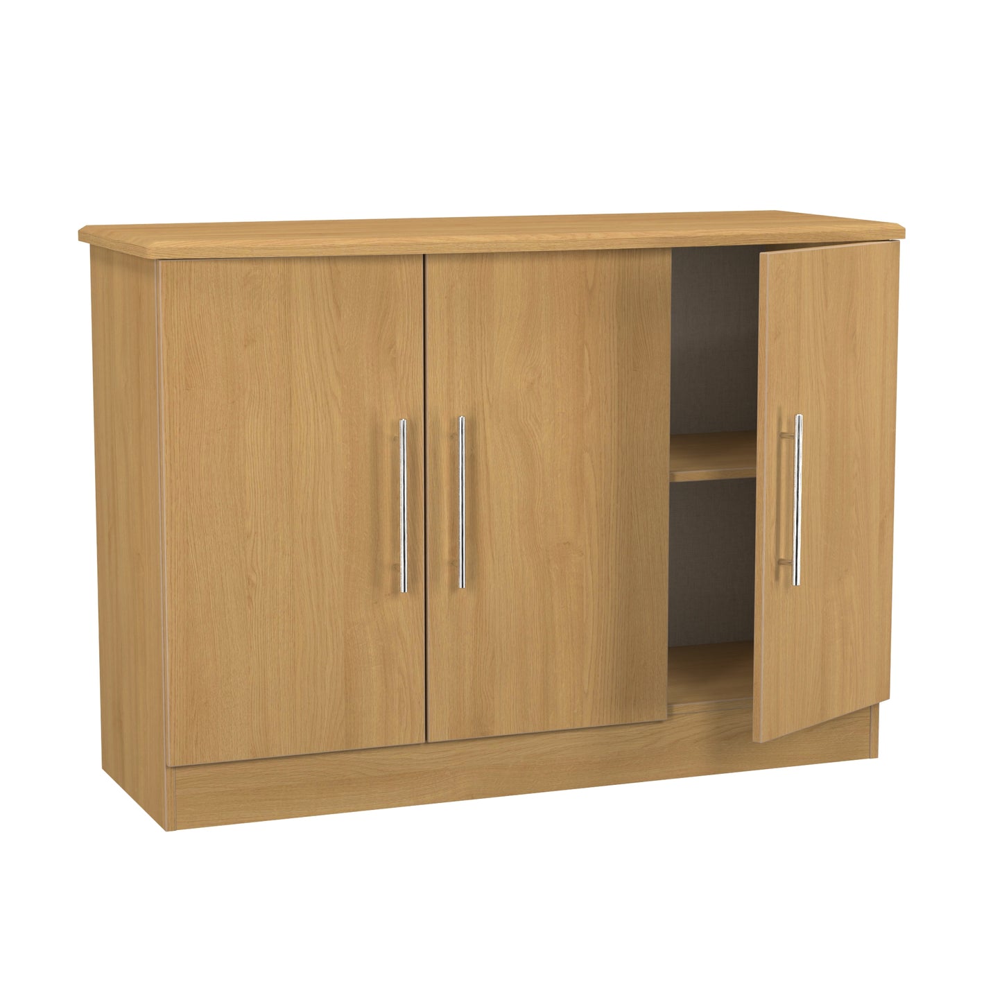 Sherwood Large Cupboard Natural 3 Doors 112cm