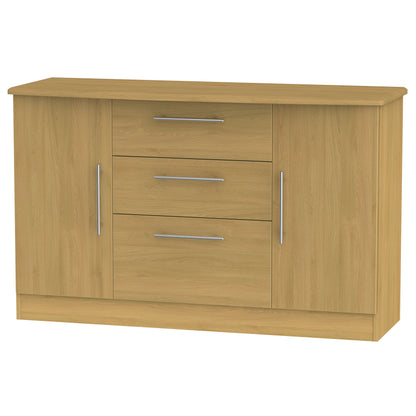 Sherwood Large Sideboard Natural 2 Doors 3 Drawers 128cm