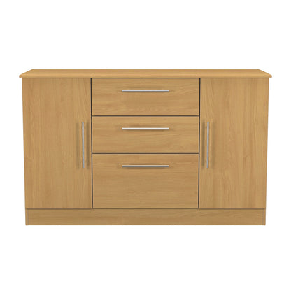 Sherwood Large Sideboard Natural 2 Doors 3 Drawers 128cm
