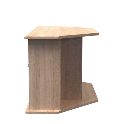 Sherwood Corner Corner TV Unit Light Oak 5 Shelves 1 Drawer 112cm