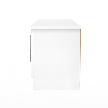 Sherwood TV Unit White 2 Drawers 2 Doors 146cm