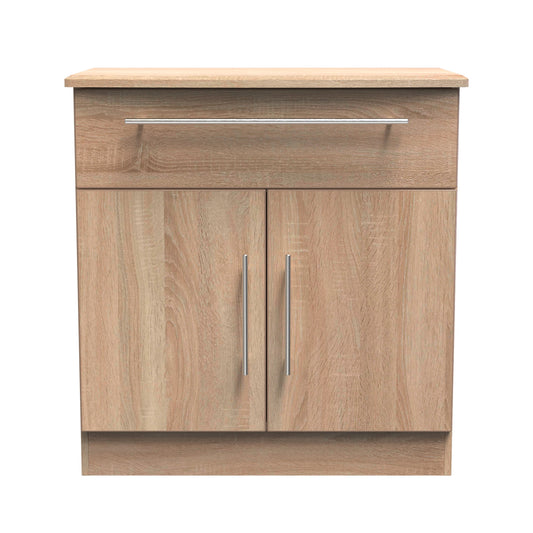 Sherwood Sideboard Light Oak 2 Doors 1 Drawer 77cm