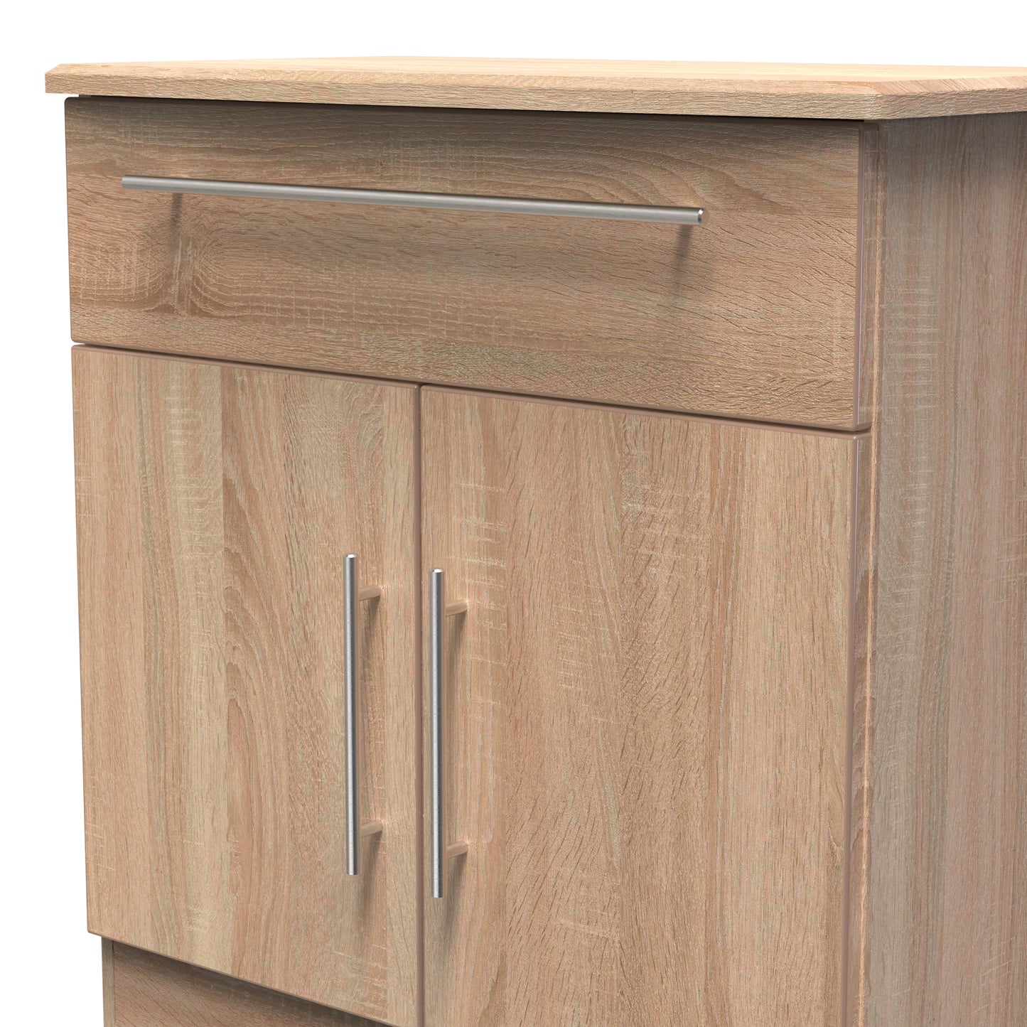 Sherwood Sideboard Light Oak 2 Doors 1 Drawer 77cm