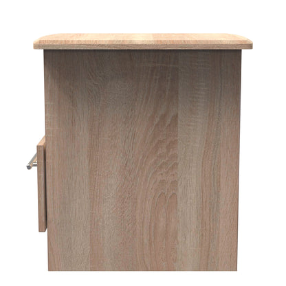Sherwood Side Table Light Oak 1 Shelf 1 Drawer 44cm