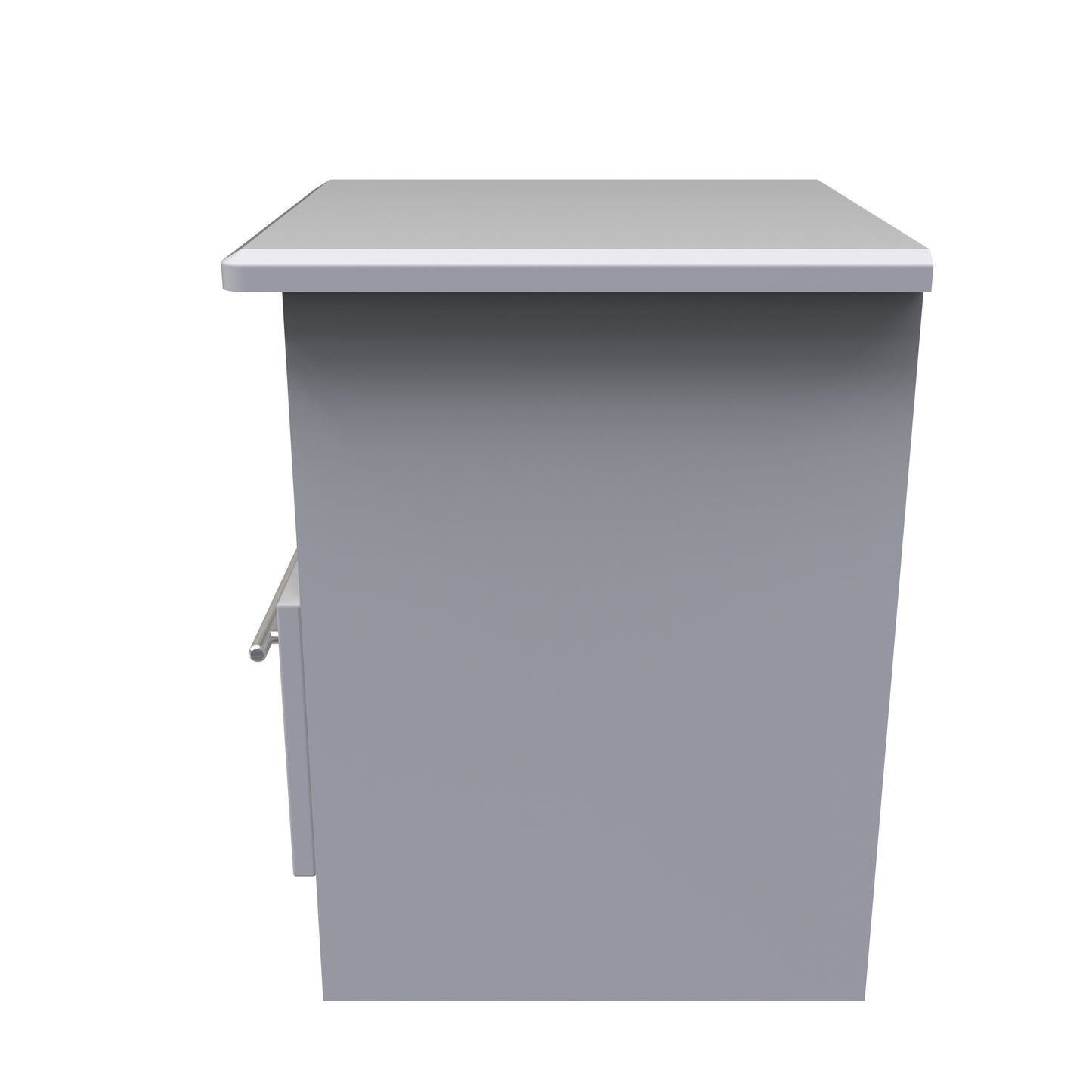 Sherwood Side Table Grey 1 Shelf 1 Drawer 44cm