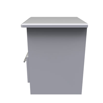 Sherwood Side Table Grey 1 Shelf 1 Drawer 44cm