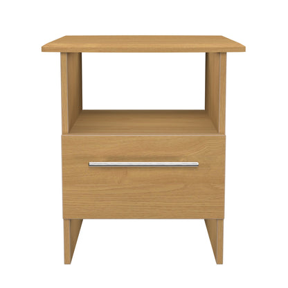 Sherwood Side Table Natural 1 Shelf 1 Drawer 44cm