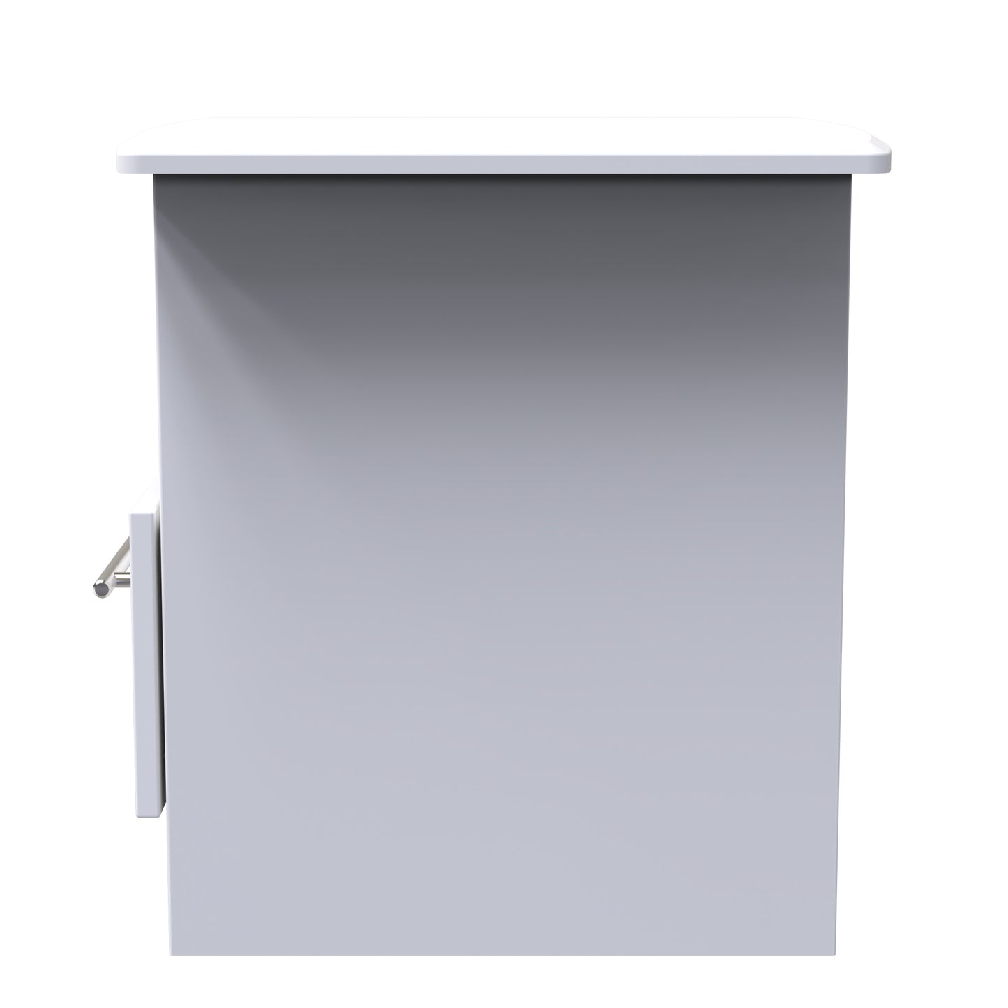 Sherwood Side Table White 1 Shelf 1 Drawer 44cm