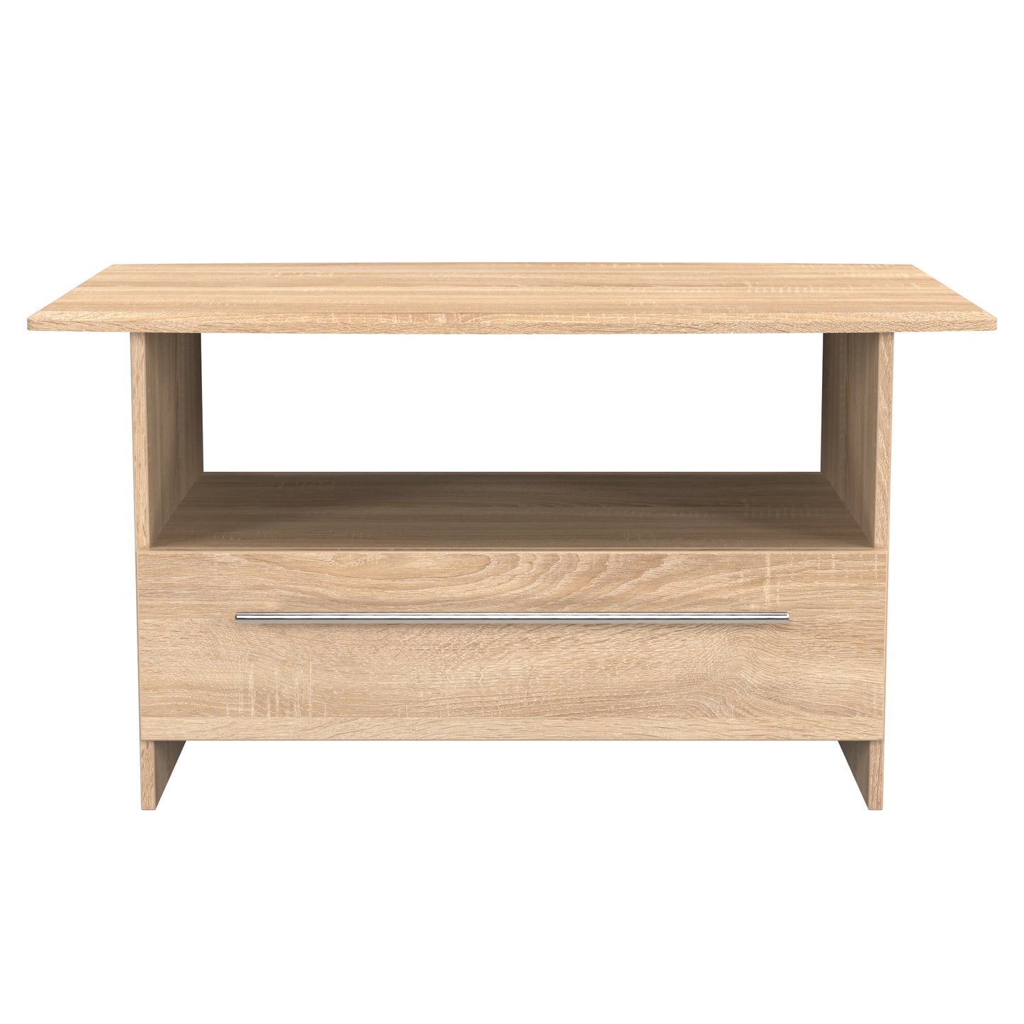 Sherwood Coffee Table Light Oak 1 Shelf 1 Drawer 93cm