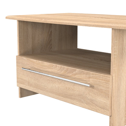 Sherwood Coffee Table Light Oak 1 Shelf 1 Drawer 93cm