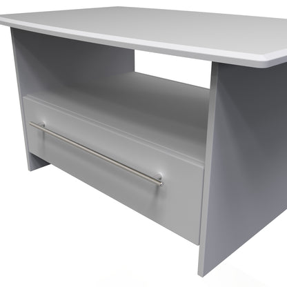 Sherwood Coffee Table Grey 1 Shelf 1 Drawer 93cm