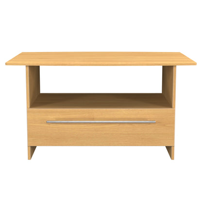 Sherwood Coffee Table Natural 1 Shelf 1 Drawer 93cm