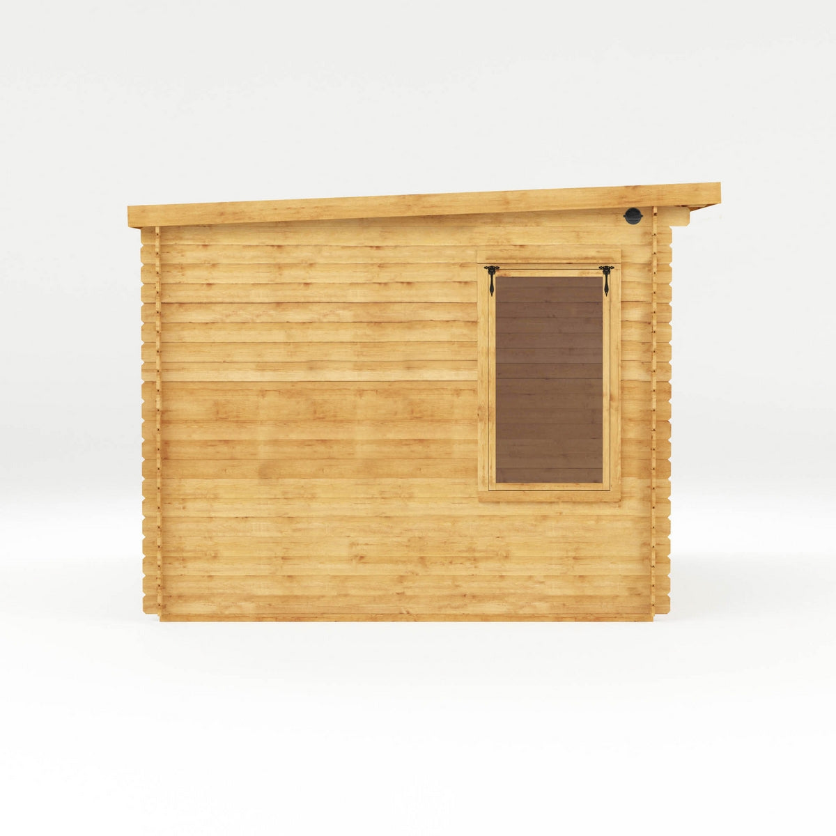 Mercia Contemporary 10' 11" x 13' 6" Pent Log Cabin - Premium 19mm Cladding Loglap