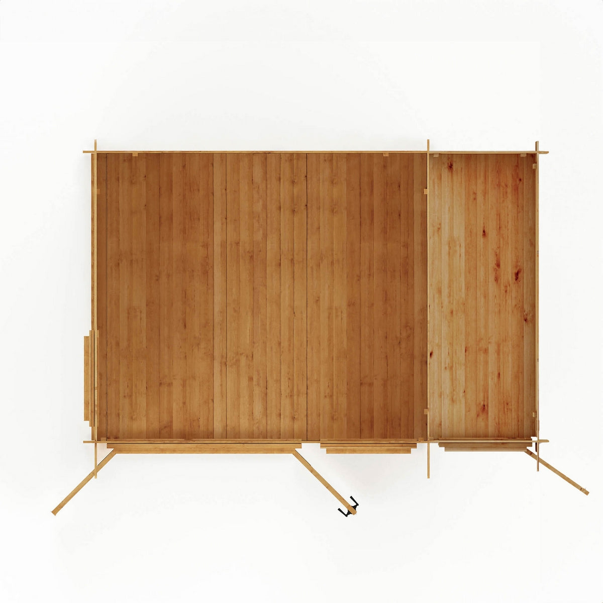 Mercia Contemporary 10' 11" x 13' 6" Pent Log Cabin - Premium 19mm Cladding Loglap