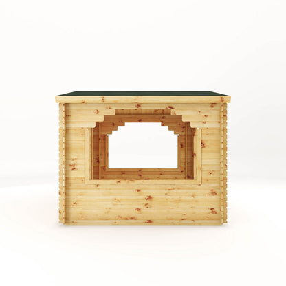 Mercia Contemporary 9' 11" x 10' 3" Apex Log Cabin Gazebo - Premium 28mm Cladding Loglap