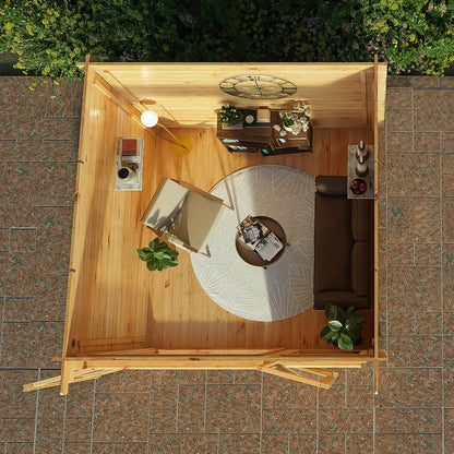 Mercia Elite 10' 11" x 9' 11" Pent Log Cabin - Premium 28mm Cladding Loglap