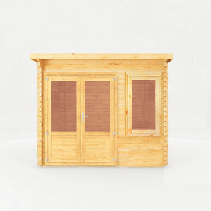 Mercia Elite 10' 11" x 9' 11" Pent Log Cabin - Premium 28mm Cladding Loglap