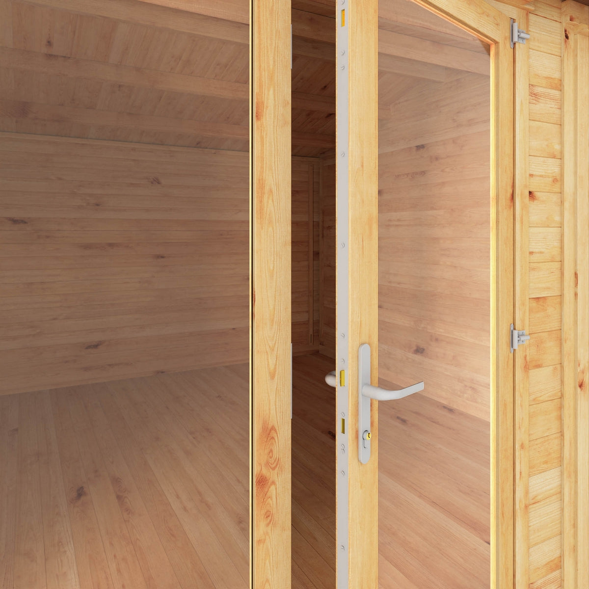 Mercia Studio 13' 7" x 16' 6" Apex Log Cabin - Premium 28mm Cladding Loglap