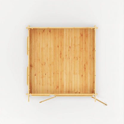 Mercia Studio 9' 11" x 9' 11" Pent Log Cabin - Premium 34mm Cladding Loglap