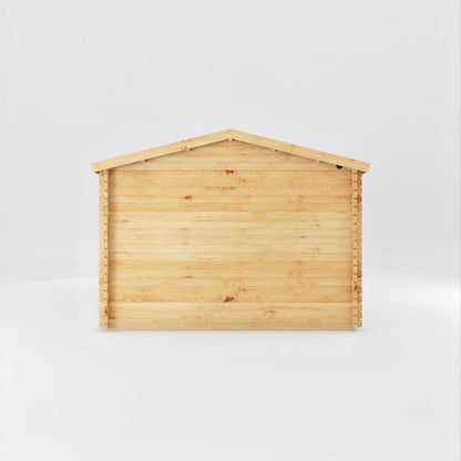 Mercia Studio 11' 11" x 14' 10" Apex Log Cabin - Premium 34mm Cladding Loglap