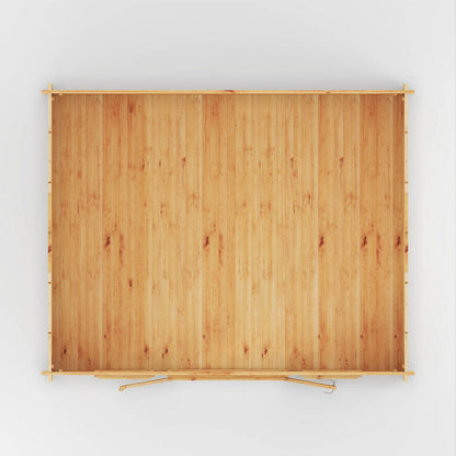 Mercia Studio 13' 7" x 16' 6" Apex Log Cabin - Premium 34mm Cladding Loglap