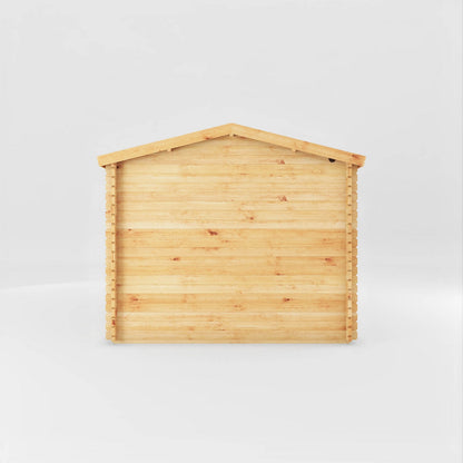 Mercia Studio 10' 3" x 13' 2" Apex Log Cabin - Premium 44mm Cladding Loglap - White UPVC